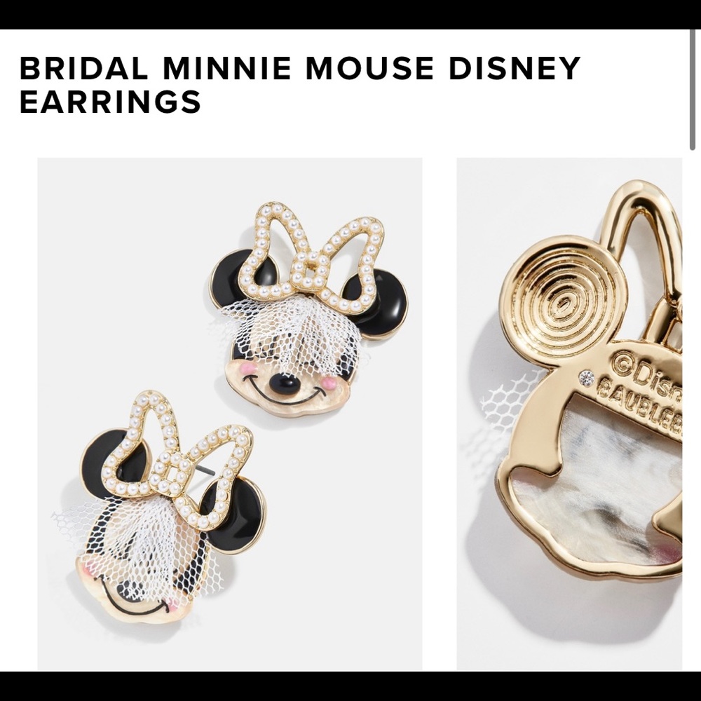 ISO Disney Baublebar Minnie Veil Earrings